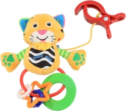 Jouet en peluche hochet avec clip BABY MIX petit tigre
