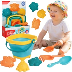 Woopie Baby seau pliable avec outils et moules à sable