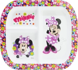 Assiette rectangulaire pour enfants avec Minnie