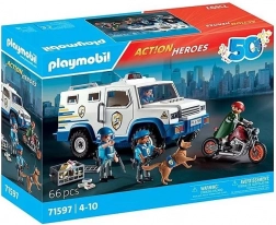 Playmobil Action Heroes transporteur de fonds – édition jubilé