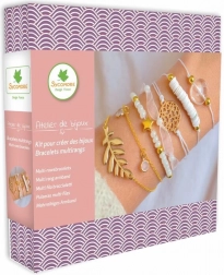 Fabrication de bijoux – bracelets multi-rangs nacrés pour filles