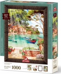 Puzzle avec cadre et colle Bonjour 1000 pièces