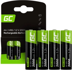 Piles rechargeables AA 2000 mAh Green Cell Sticks (4 pcs)