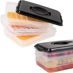 Boîte à trois niveaux pour charcuterie et fromages 3×600 ml