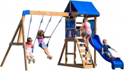 Aire de jeux en bois Aurora Domek avec toboggan