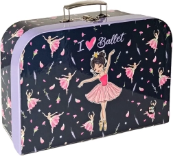 Mallette pour fournitures artistiques ballerine A4, laminé, 34 cm