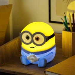 Veilleuse Minions SquishyGlo Bob, petite lampe en silicone rechargeable 18 cm