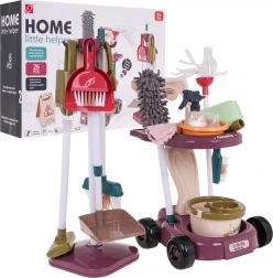 Chariot de nettoyage pour enfants avec accessoires