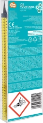 Fontaines de gâteau 25 cm GODAN – étincelles dorées et argentées, 12 pcs