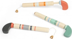 Pistolet en bois à bouchon pour enfants