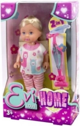 poupée Evi Love avec aspirateur 2-en-1 pour la maison 12 cm