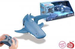 requin RC pour l’eau 35 cm avec télécommande 2,4 GHz et charge USB