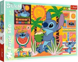 Puzzle 500 pièces LILO ET STITCH – vacances avec Stitch