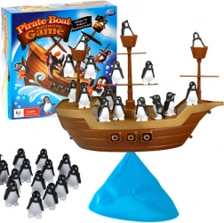 Set de jeu d’équilibre Bateau pirate avec pingouins