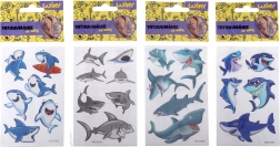 Autocollants de tatouage avec requins 17,5 × 8,5 cm