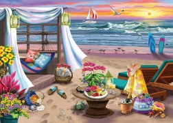 Puzzle Cabane sur la Plage XXL 500 pièces de Ravensburger
