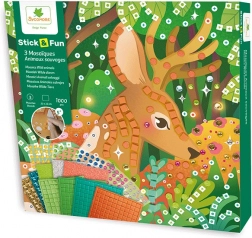 Set de mosaïques animaux de la forêt