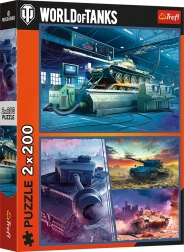 Puzzle World of Tanks : mission blindée 2×200 pièces TREFL