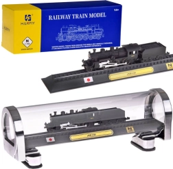 Modèle de locomotive JNR C50 de collection 1:160 dans une vitrine de protection