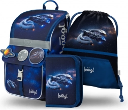 Baagl set scolaire Zippy Vaisseau spatial – cartable, trousse et sac