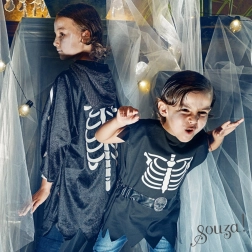 Souza cape Halloween pour enfant CASPER 5–7 ans (110–122 cm)