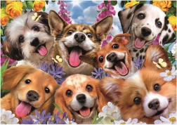 Puzzle Educa Selfie de Chiots 1000 pièces