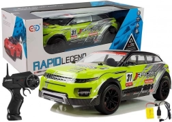 Voiture RC de course verte 1:10