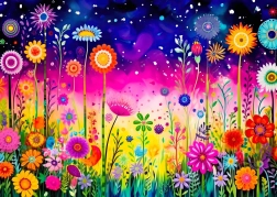 Profitez du Puzzle Sérénade de pétales 1000 pièces