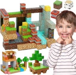 Woopie blocs de construction magnétiques – cubes magnétiques 3D, kit éducatif 63 pcs