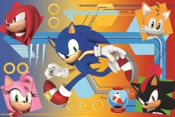 Puzzle Sonic 60 pièces Sonic en action