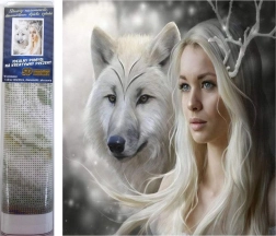 Norimpex Peinture diamant Reine des plaines glacées 30x40cm