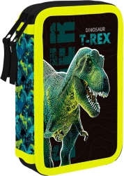 Trousse scolaire Premium Dinosaure à deux étages