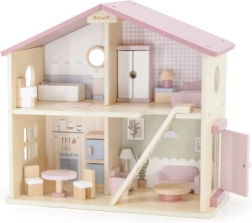 Viga PolarB grande maison de poupées en bois, 17 pièces