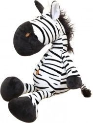 Peluche Zèbre noir et blanc 25 cm