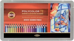 Crayons de couleur artistiques Koh-i-noor Polycolor 72 pcs