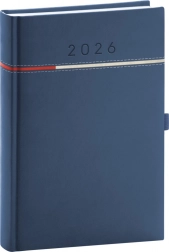 Agenda quotidien Tomy bleu-rouge 2026