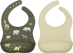 A Little Lovely Company set de bavoirs en silicone pour enfants – Animaux