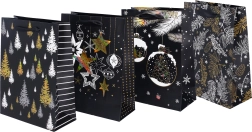 Sac cadeau avec motif de Noël