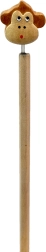 Crayon en Bois avec Tête de Singe