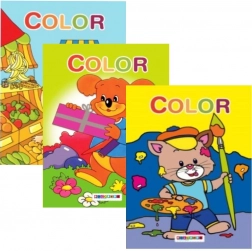 Coloriages pour les tout-petits A4, assortiment de motifs