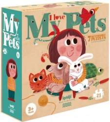 Puzzle Tous mes animaux de compagnie - 21 pièces