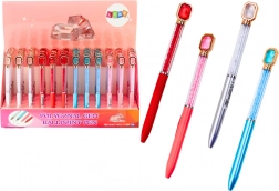 Stylo bille avec cristaux, encre bleue 0,7 mm