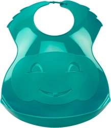 Bavoir en plastique Deep Peacock