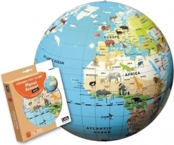 Globe gonflable 42 cm – planète des animaux