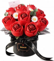 ROKR Maquette 3D – bouquet de roses rouges dans coffret cadeau