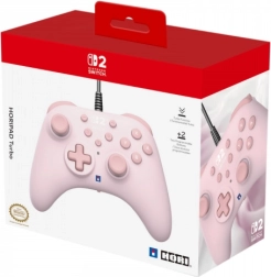 Manette filaire HORI Horipad Turbo pour Nintendo Switch couleur Cozy Pink