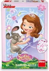 Puzzle avec gemmes Sophie et le petit lapin 200 pièces