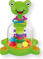 Carrousel mécanique grenouille avec billes pour enfants