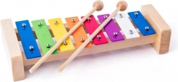 Cymbalettes métalliques colorées pour enfants - Woody