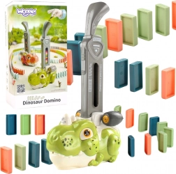 WOOPIE locomotive électrique à dominos dinosaure vert
